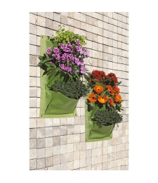 Jardin vertical - 3 poches - Vert - Lot de 2 - CATRAL