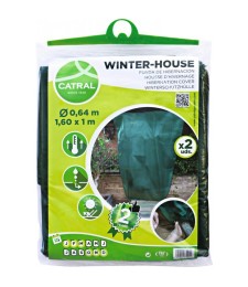 Housse d'hivernage en polypropylène - Non tissé - 1.6 m - Lot de 2 - CATRAL