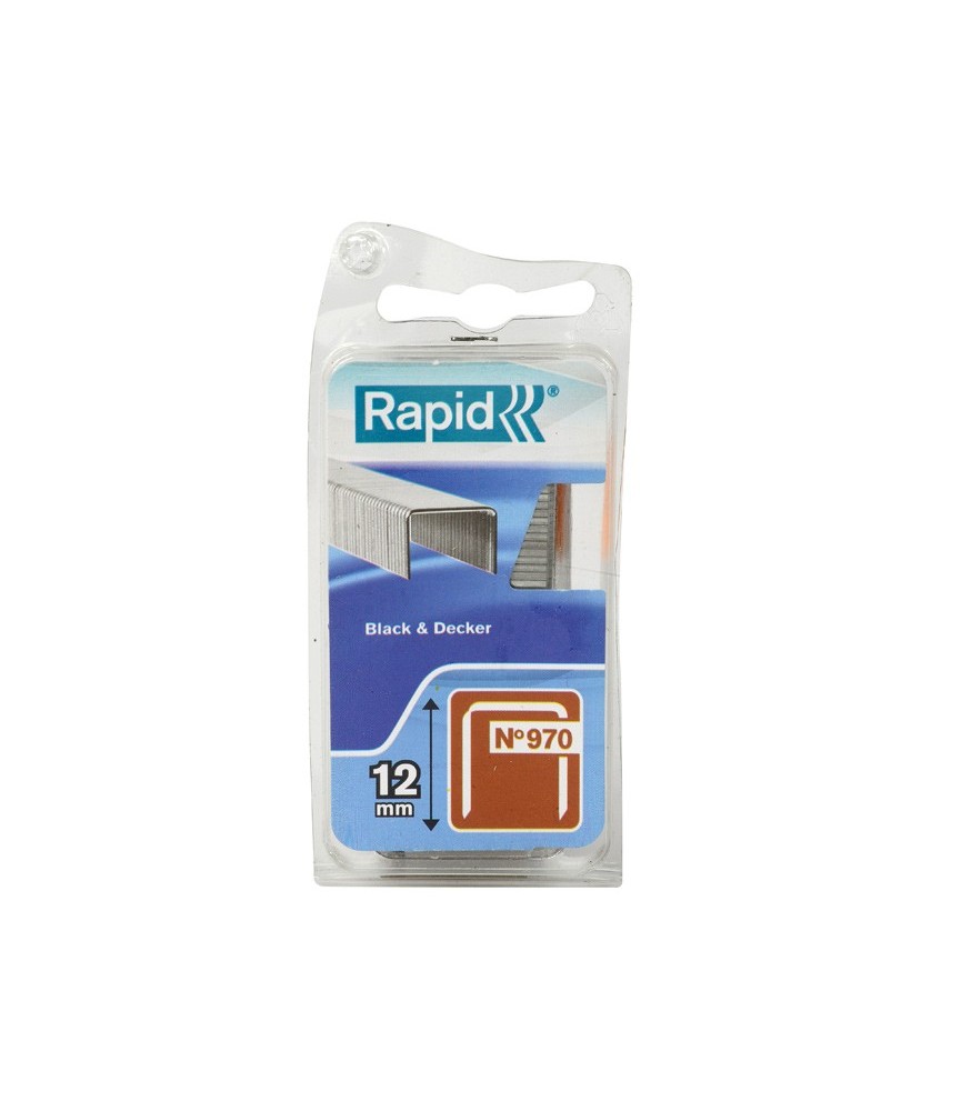 Agrafes décoration et finition N°970 - 12 mm - Lot de 670 - RAPID Agrafes décoration et finition N°970 - 12 mm - Lot de 670 - RAPID