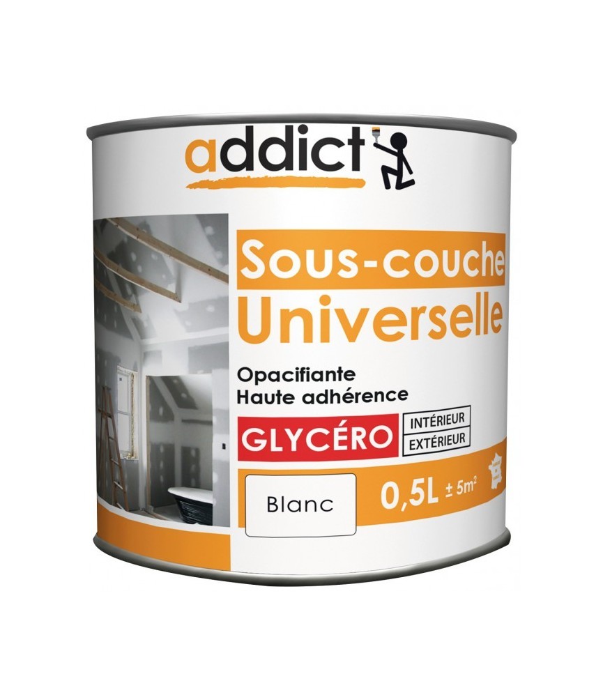 Sous-couche universelle - Opacifiante - Glycéro - Blanc - 0.5 L - ADDICT