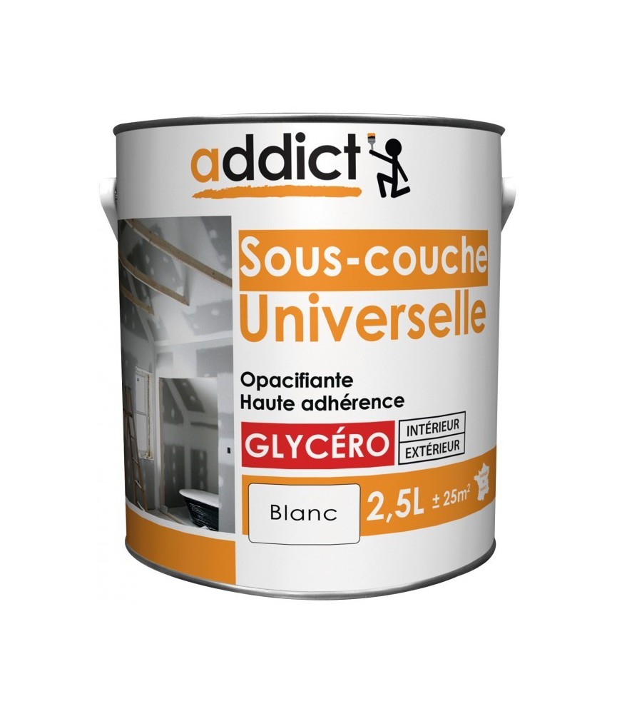 Sous-couche universelle - Opacifiante - Glycéro - Blanc - 2.5 L - ADDICT