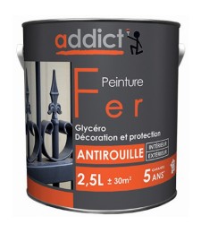 Peinture Fer - Laqué - Vert mousse - 2.5 L - ADDICT
