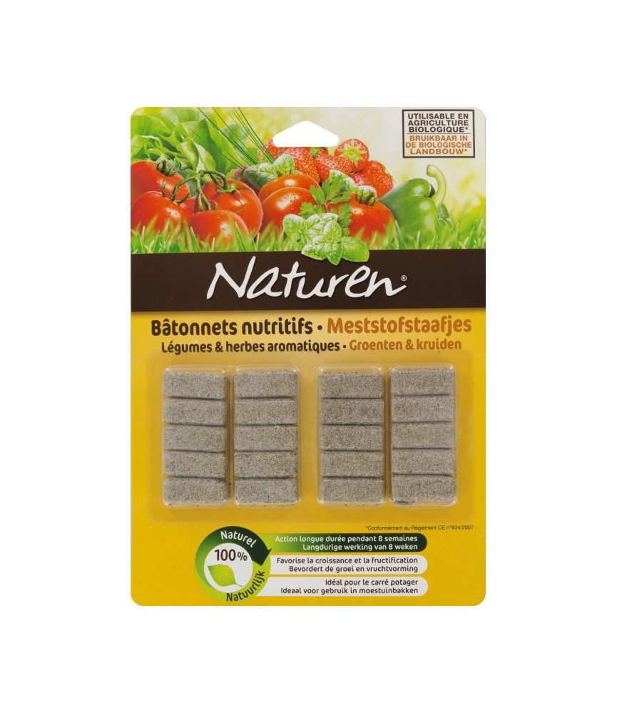 Batonnet nutritif - Légumes et herbes aromatiques - 20 batonnets - NATUREN Batonnet nutritif - Légumes et herbes aromatiques - 20 batonnets - NATUREN