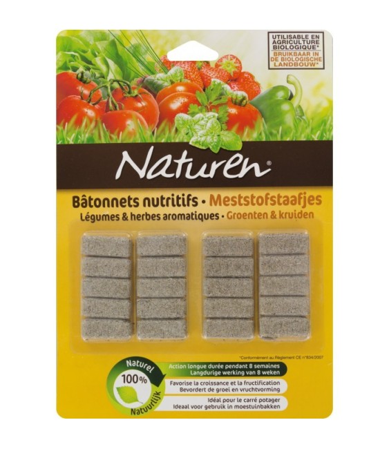 Batonnet nutritif - Légumes et herbes aromatiques - 20 batonnets - NATUREN