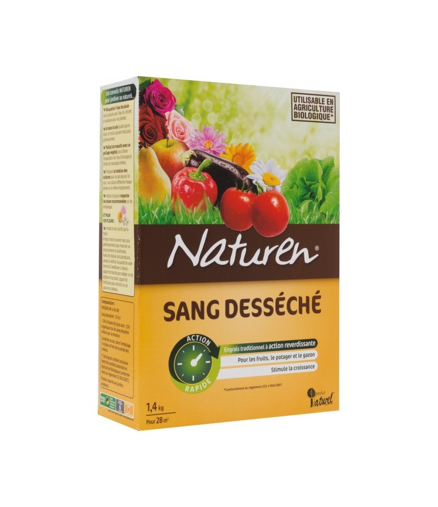 Sang desséché pour plantation du potager - 1.4 Kg - NATUREN