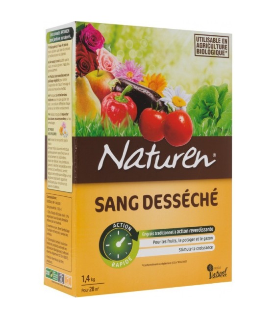 Sang desséché pour plantation du potager - 1.4 Kg - NATUREN