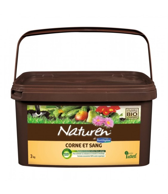 Corne et sang pour plantation du potager - 3 Kgs - NATUREN