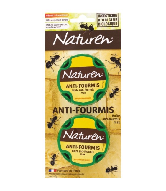 Boîtes anti-fourmis MAX - 20 Grs - Lot de 2 - NATUREN