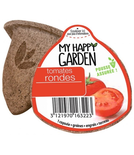 Capsule prête à planter - Tomate ronde - MY HAPPY GARDEN