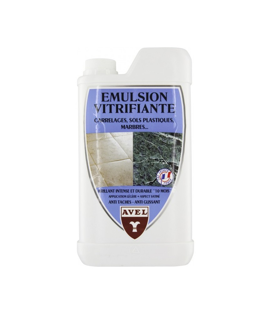 Émulsion vitrifiante pour carrelages, sols plastiques, marbres - 1 L - AVEL Émulsion vitrifiante pour carrelages, sols plastiques, marbres - 1 L - AVEL