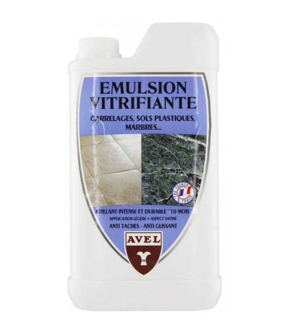 Émulsion vitrifiante pour carrelages, sols plastiques, marbres - 1 L - AVEL