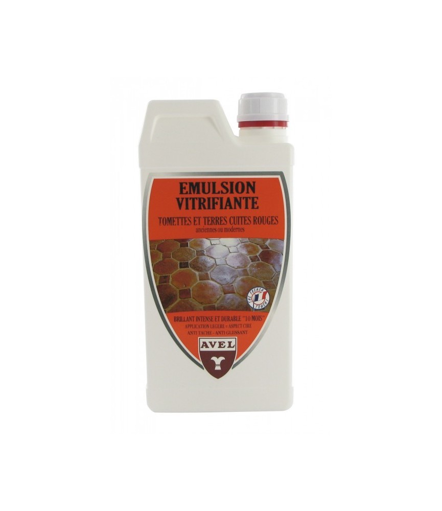 Émulsion vitrifiante pour tomettes et terres cuites rouges - 1 L - AVEL Émulsion vitrifiante pour tomettes et terres cuites rouges - 1 L - AVEL