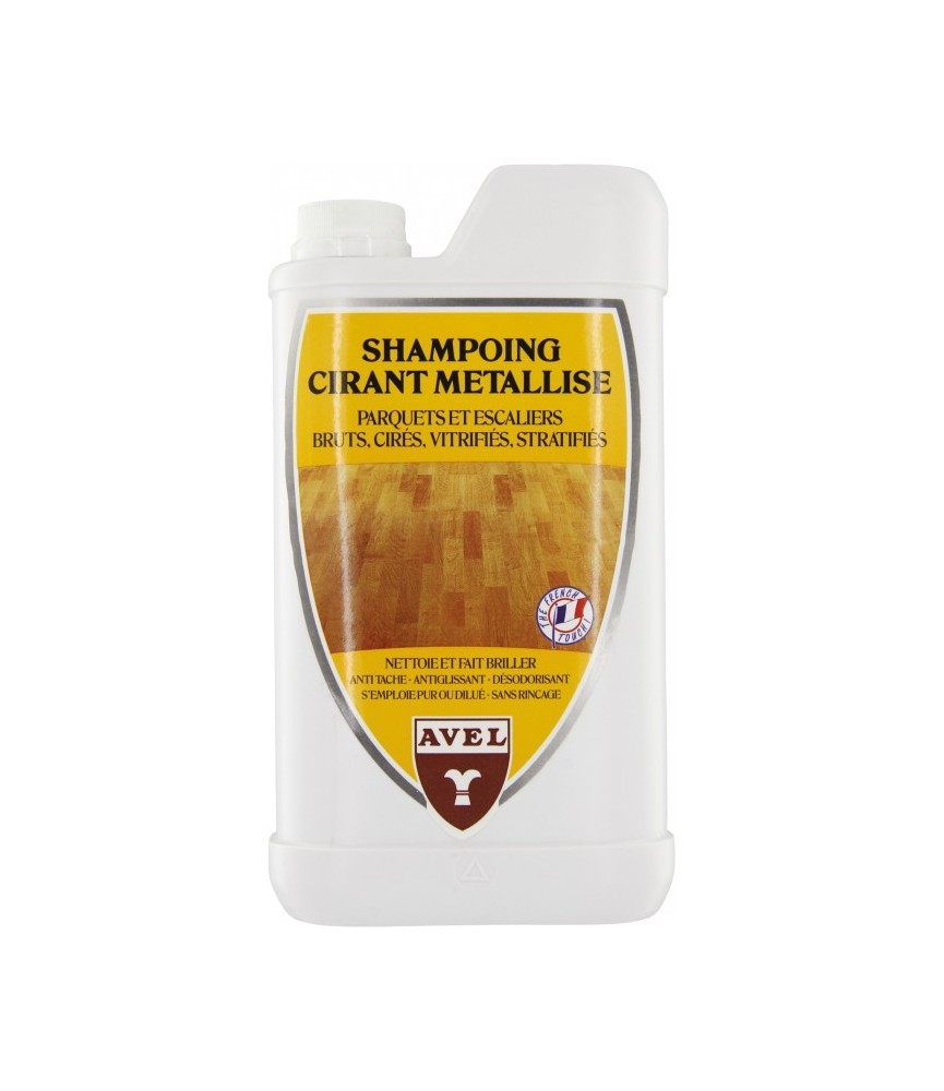 Shampoing cirant métallisé - Parquets et escaliers en bois - 1 L - AVEL Shampoing cirant métallisé - Parquets et escaliers en bois - 1 L - AVEL