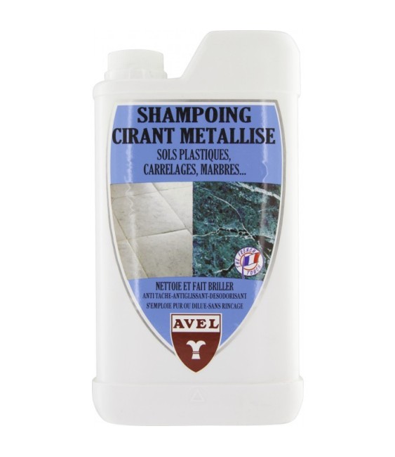 Shampoing cirant métallisé - Sols plastiques et carrelage - 1 L - AVEL