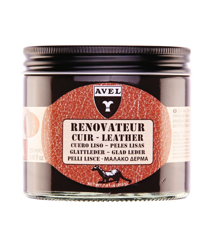 Baume rénovateur pour le cuir - Marron foncé - 250 ml - AVEL