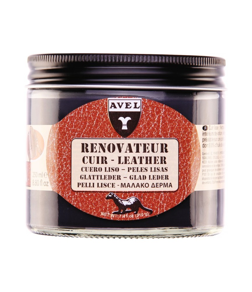 Baume rénovateur pour le cuir - Bleu marine - 250 ml - AVEL Baume rénovateur pour le cuir - Bleu marine - 250 ml - AVEL