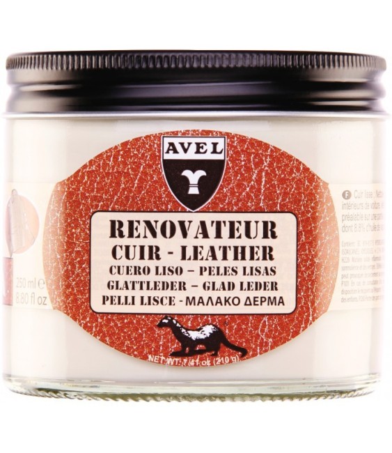Baume rénovateur pour le cuir - Blanc - 250 ml - AVEL