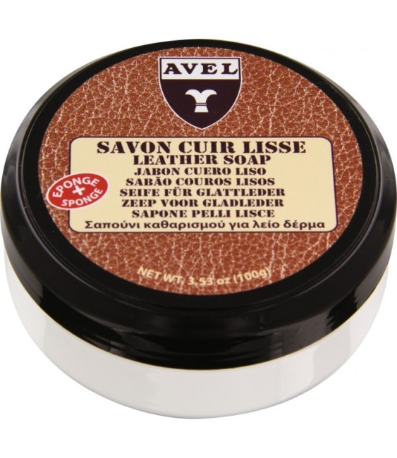 Savon nettoyant et regénérant pour cuir lisse - 100 ml - AVEL