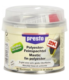 Mastic polyester fin - 250 Grs - Blanc - PRESTO