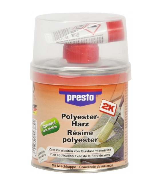 Résine polyster - 1000 Grs - PRESTO