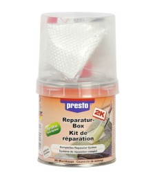 Kit de réparation - Mastic polyster - 250 Grs - PRESTO