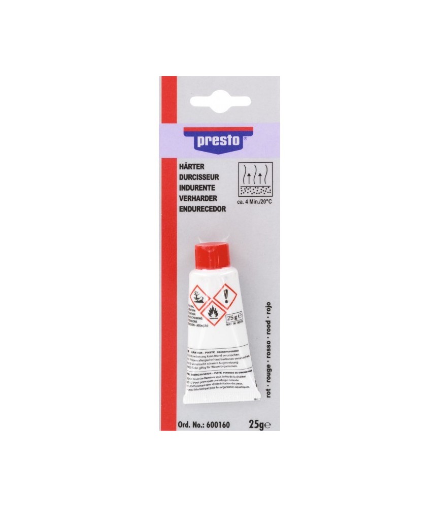 Durcisseur pour mastic en polyester et résine - 25 Grs - PRESTO