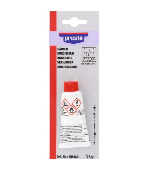 Durcisseur pour mastic en polyester et résine - 25 Grs - PRESTO