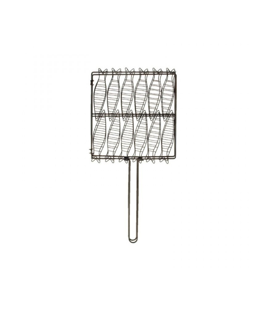 Gril à sardines pour barbecue - 34 cm - TELLIER Gril à sardines pour barbecue - 34 cm - TELLIER