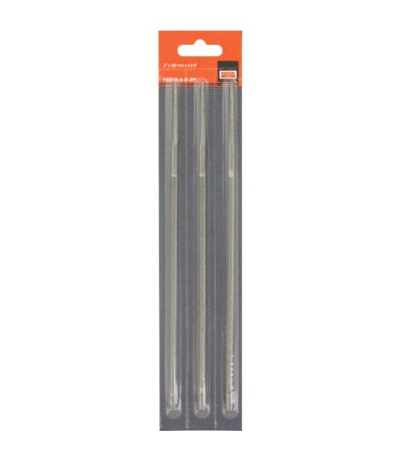 Lime pour chaîne de tronçonneuse - 200 mm - Lot de 3 - 4.8 mm - BAHCO