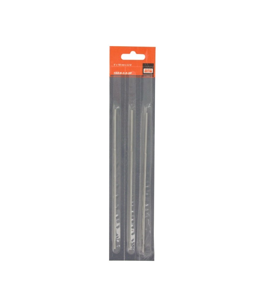 Lime pour chaîne de tronçonneuse - 150 mm - Lot de 3 - 3.2 mm - BAHCO