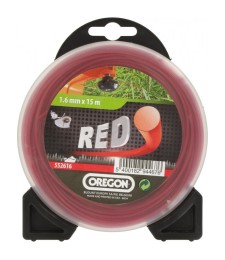 Fil rond pour débrousailleuse - Nylon - RED- 1.6 mm x 15 M - OREGON