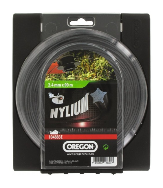 Fil étoile pour débrousailleuse - Nylium starline - 2.4 mm x 90 M - OREGON