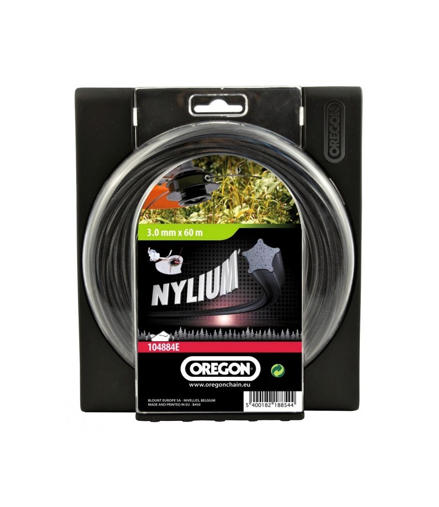 Fil étoile pour débrousailleuse - Nylium starline - 3 mm x 60 M - OREGON