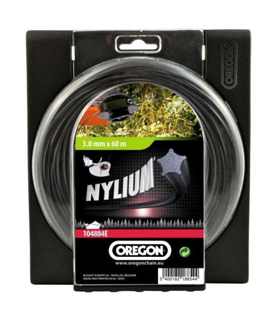 Fil étoile pour débrousailleuse - Nylium starline - 3 mm x 60 M - OREGON
