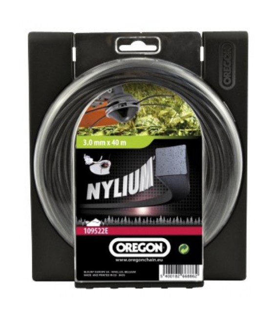 Fil carré pour débrousailleuse - Nylium - 3 mm x 40 M - OREGON