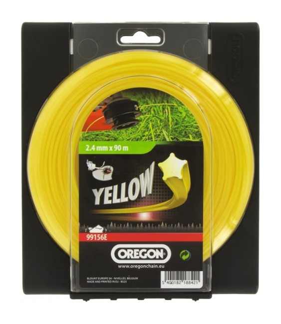 Fil étoile tranchant pour débrousailleuse - Nylium starline - 2.4 mm x 90 M - OREGON
