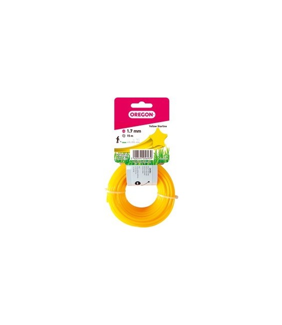 Fil étoile tranchant pour débrousailleuse - Nylium starline - 3 mm x 15 M - OREGON