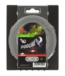 Fil rond pour débrousailleuse - Duoline - 2.4 mm x 15 M - OREGON