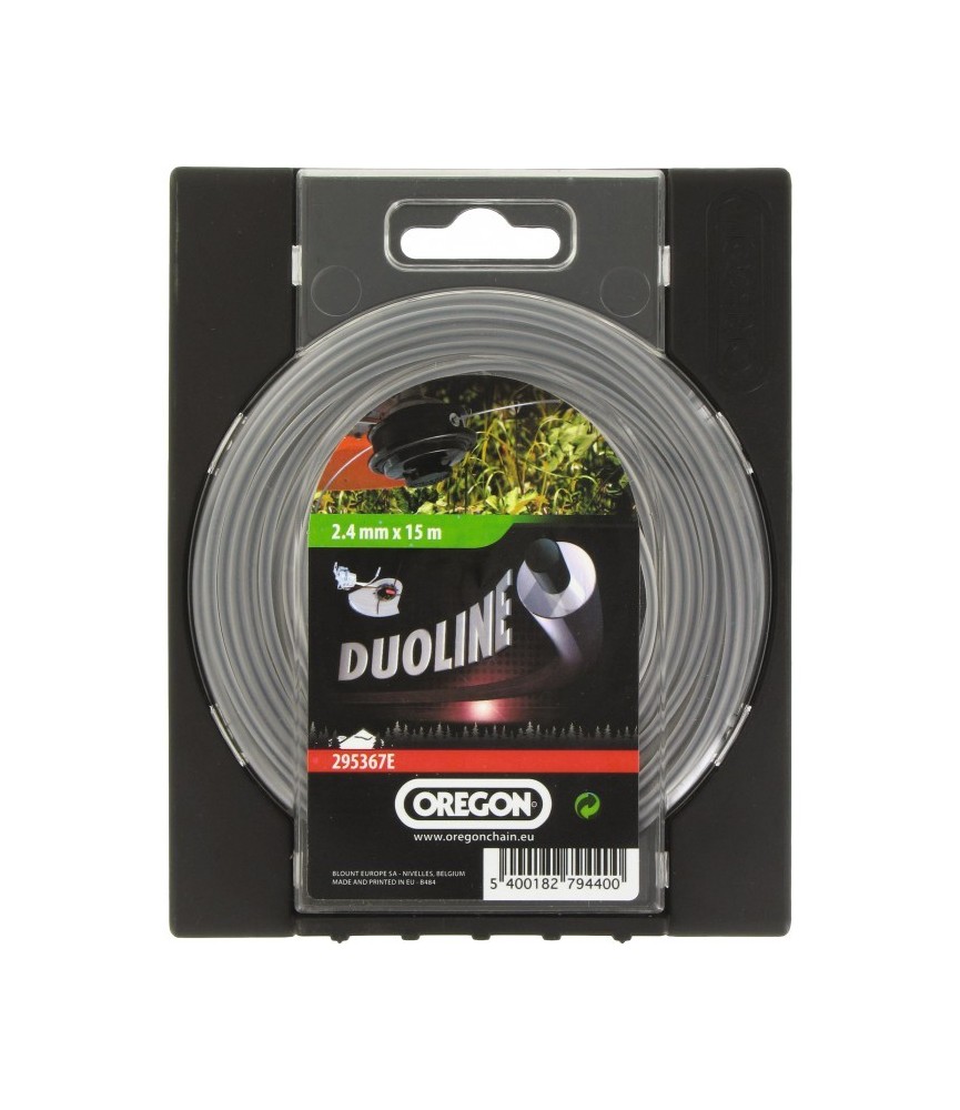 Fil rond pour débrousailleuse - Duoline - 2.4 mm x 15 M - OREGON Fil rond pour débrousailleuse - Duoline - 2.4 mm x 15 M - OREGON