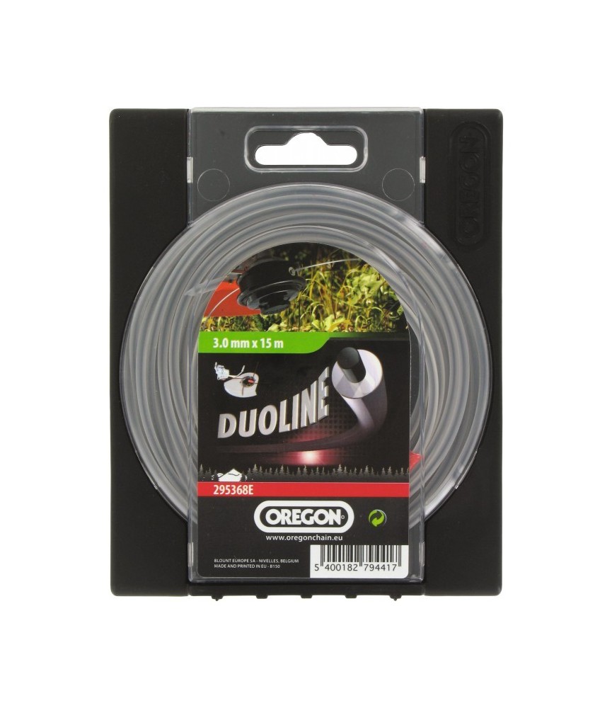 Fil rond pour débrousailleuse - Duoline - 3 mm x 15 M - OREGON Fil rond pour débrousailleuse - Duoline - 3 mm x 15 M - OREGON