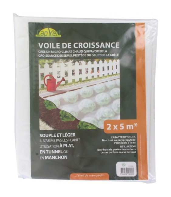 Voile de croissance pour semis - 5 M - CAP VERT