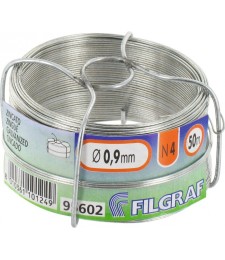 Fil d'attache pour grillage - Acier galvanisé - 50 m -  0.9 mm - FILGRAF