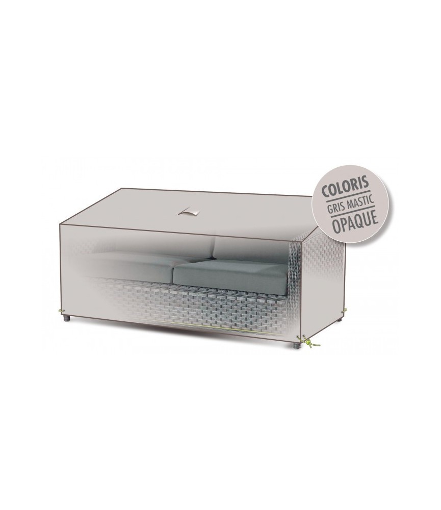 Housse de protection - Canapé 2 places - Gris mastic - MOREL