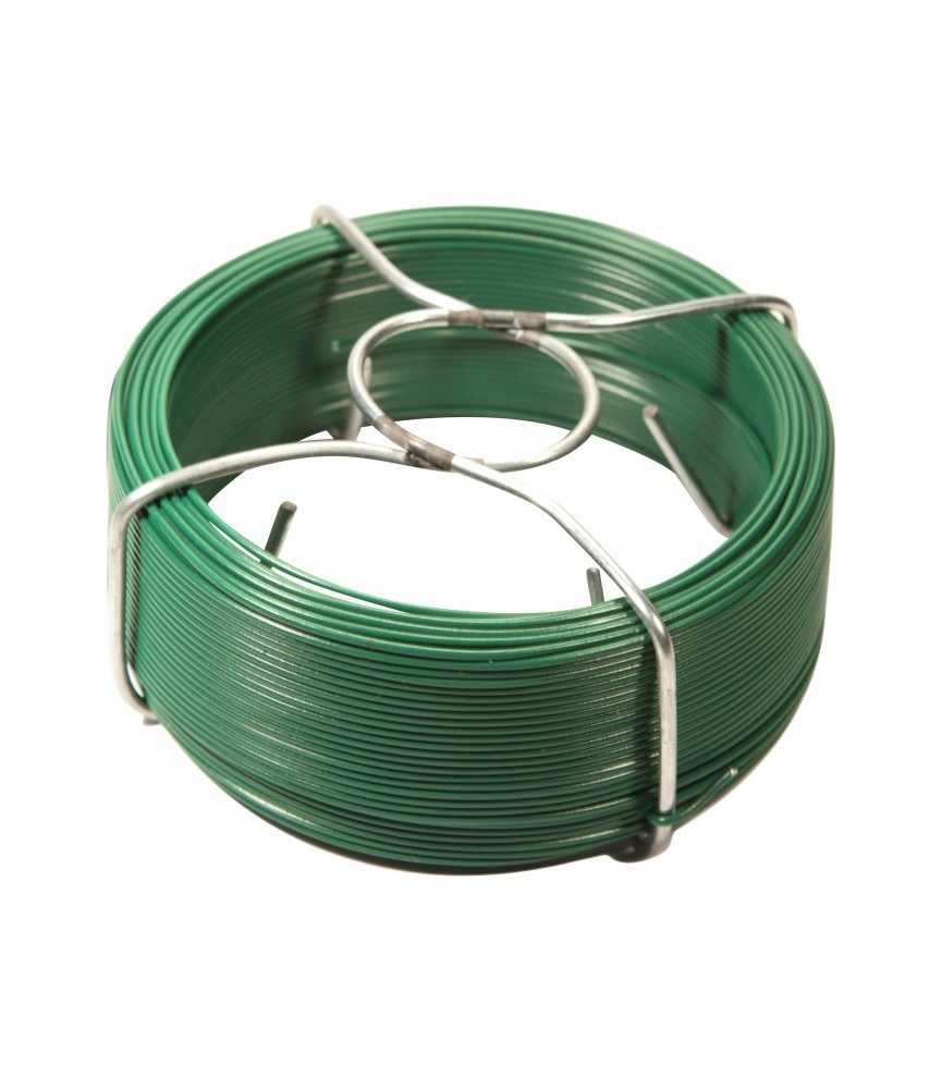 Bobinots fil attache - Acier galvanisé plastifié - Vert - 100 M - FILIAC