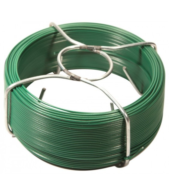 Bobinots fil attache - Acier galvanisé plastifié - Vert - 100 M - FILIAC