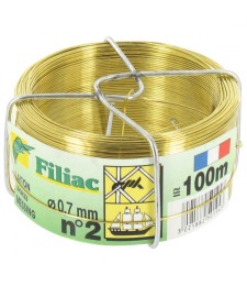 Bobinots fil attache - Laiton - 100 M - N°2 - FILIAC