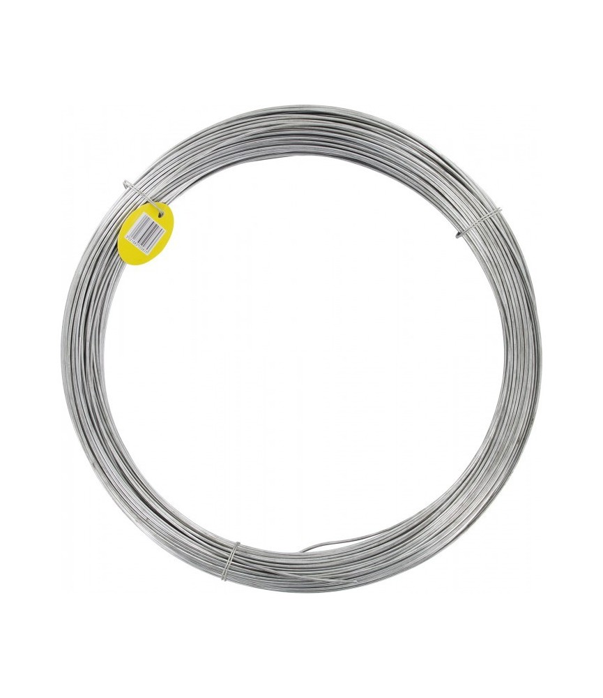 Fil de tension pour grillage - Acier galvanisé - N°14 - 100 M x 2.2 mm - FILIAC