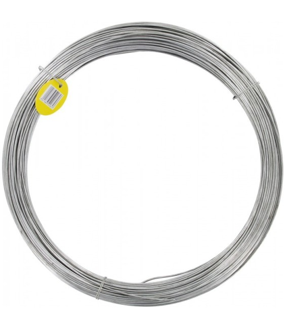 Fil de tension pour grillage - Acier galvanisé - N°14 - 50 M x 2.2 mm - FILIAC