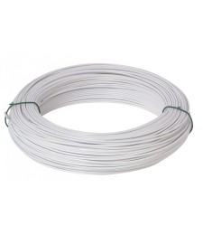 Fil de tension pour grillage - Acier galvanisé plastifié - Blanc - 25 M x 2 mm - FILIAC