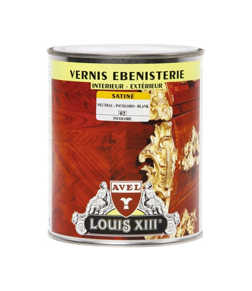 Vernis bois - Intérieur / Extérieur - Satiné - Incolore - 1 L - AVEL Vernis bois - Intérieur / Extérieur - Satiné - Incolore - 1 L - AVEL